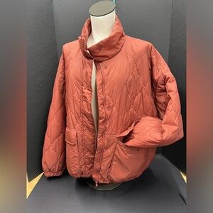 Puffer jacket nude color, NEW size XL